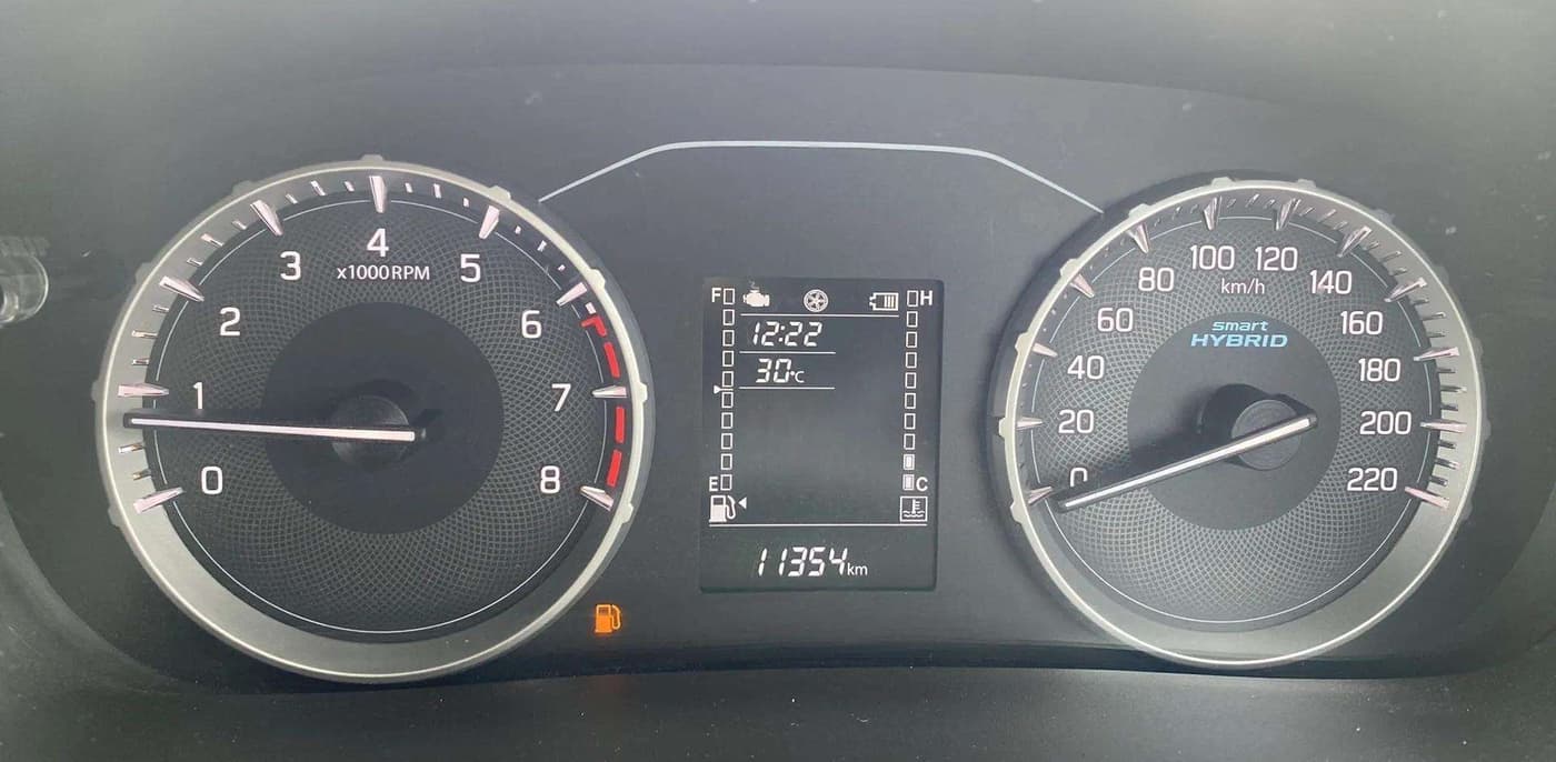 2023 Maruti BREZZA VXI SMART HYBRID, Petrol, Manual, 11,465 km, Odometer Image