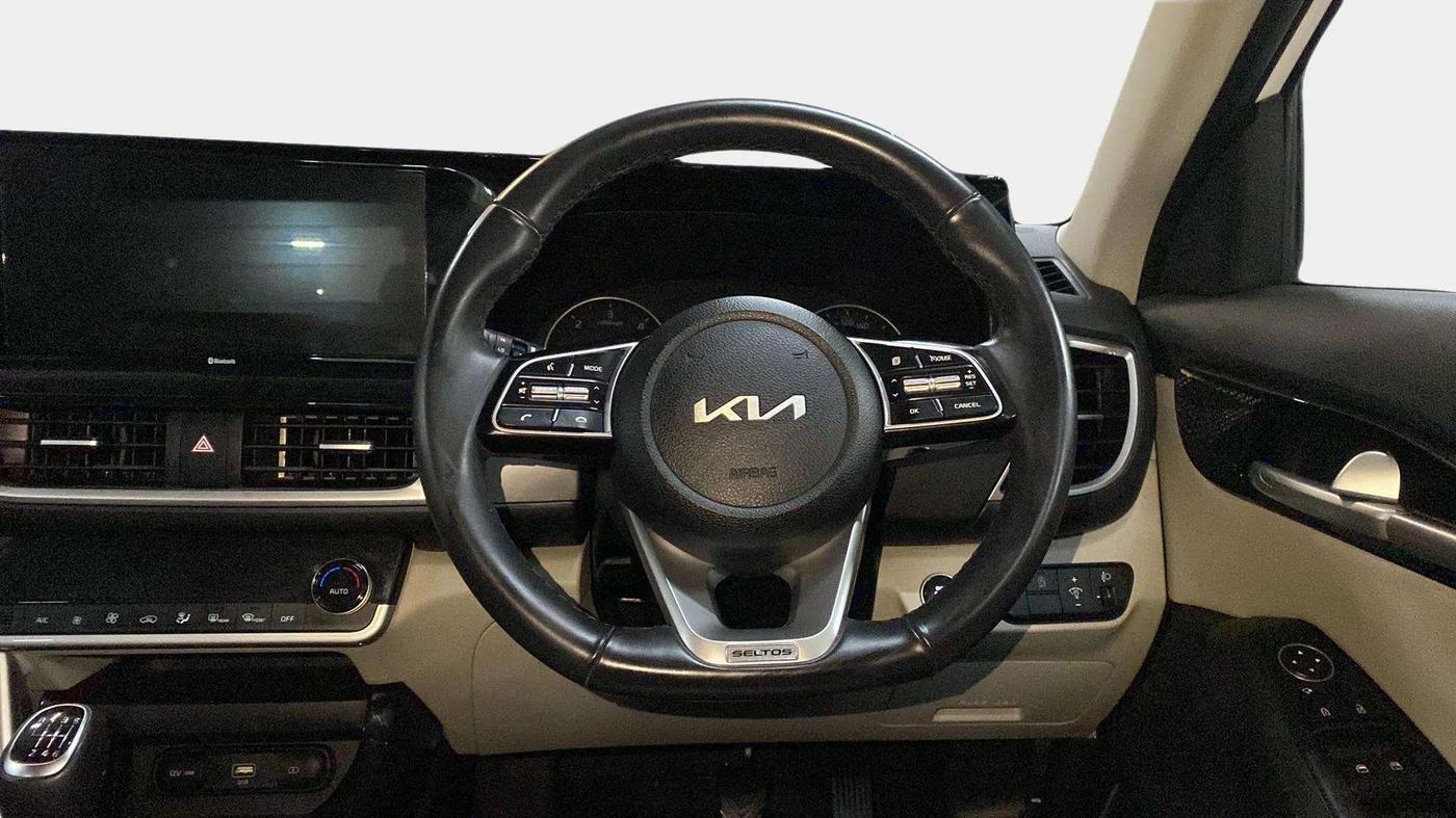 2023 KIA SELTOS HTX 1.5 DIESEL IMT, Diesel, Manual, 18,068 km, Steering Wheel Close Up