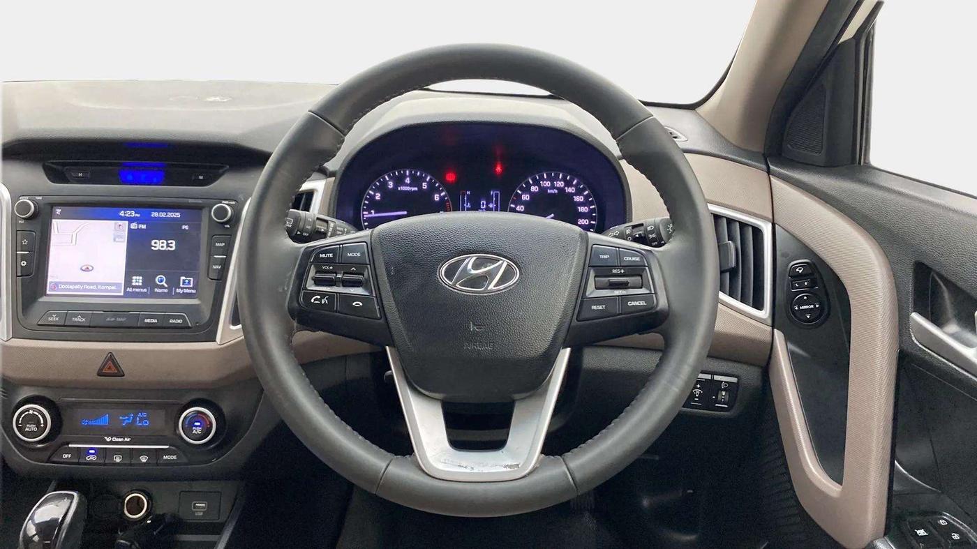 2018 Hyundai Creta SX AT 1.6 PETROL, Petrol, Automatic, 92,543 km, Steering Wheel Close Up