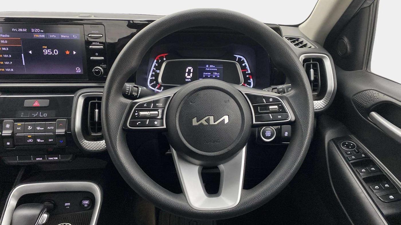 2021 KIA SONET HTK PLUS 1.0 DCT, Petrol, Automatic, 27,037 km, Steering Wheel Close Up