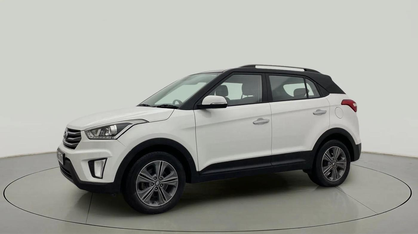 2017 Hyundai Creta SX PLUS 1.6 PETROL DUAL TONE, Petrol, Manual, 97,779 km, Left Front Diagonal