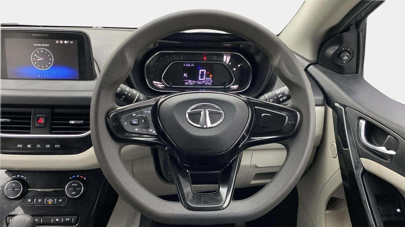 2021 Tata NEXON XZA PLUS PETROL, Petrol, Automatic, 34,100 km, Steering Wheel Close Up