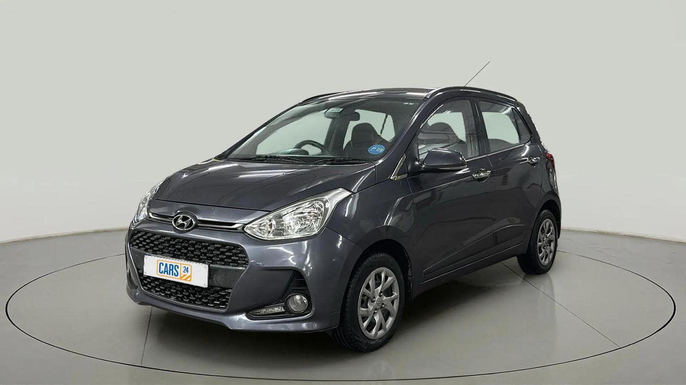 2017 Hyundai Grand i10 SPORTZ (O) 1.2 KAPPA VTVT, Petrol, Manual, 35,363 km, Left Front Diagonal