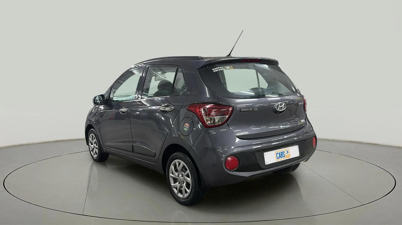 2017 Hyundai Grand i10 SPORTZ (O) 1.2 KAPPA VTVT, Petrol, Manual, 35,363 km, Left Back Diagonal