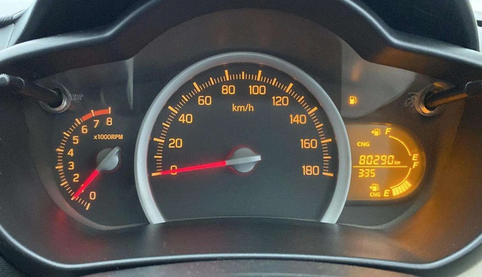 2018 Maruti Celerio VXI CNG, CNG, Manual, 80,218 km, Odometer Image