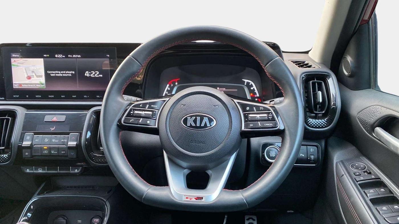 2021 KIA SONET GTX PLUS 1.0 IMT, Petrol, Manual, 27,426 km, Steering Wheel Close Up