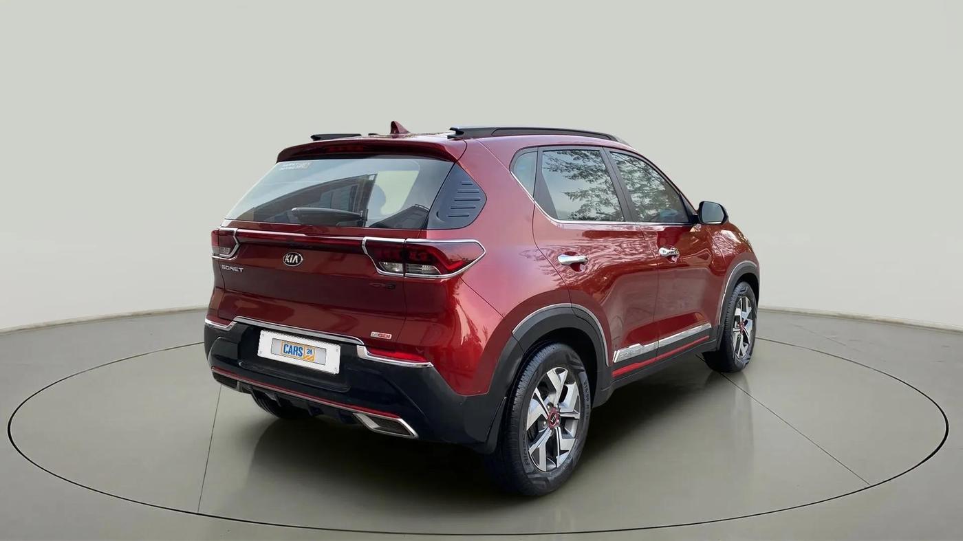 2021 KIA SONET GTX PLUS 1.0 IMT, Petrol, Manual, 27,426 km, Right Back Diagonal