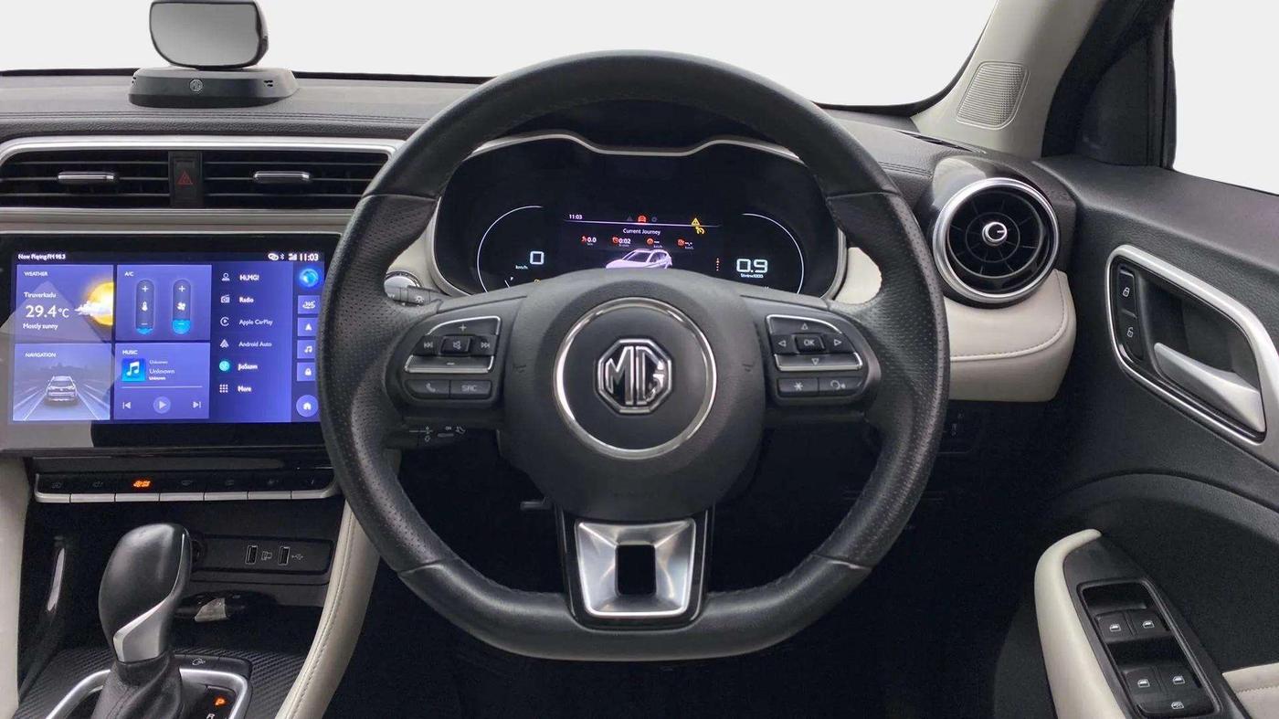 2023 MG ASTOR SHARP 1.5 CVT, Petrol, Automatic, 20,788 km, Steering Wheel Close Up