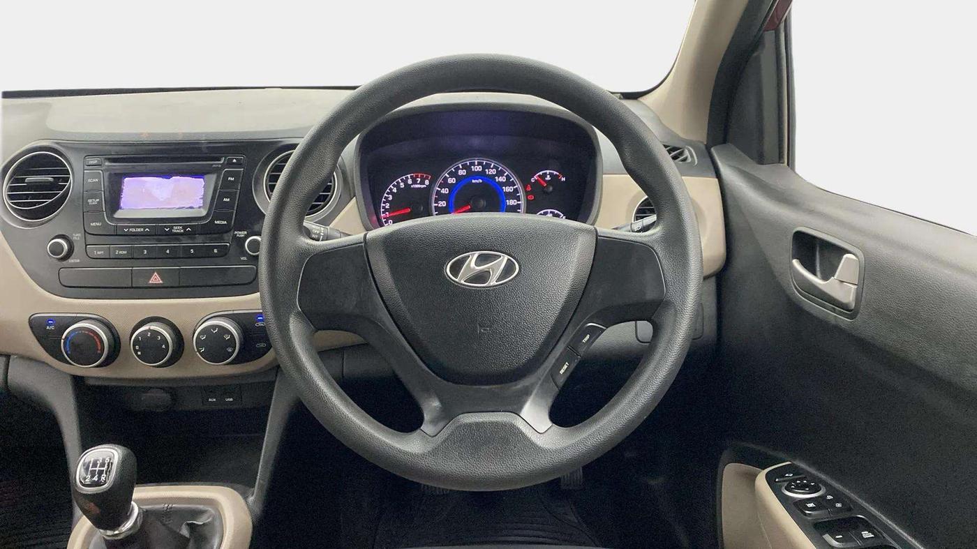 2014 Hyundai Grand i10 SPORTZ 1.2 KAPPA VTVT, Petrol, Manual, 8,833 km, Steering Wheel Close Up