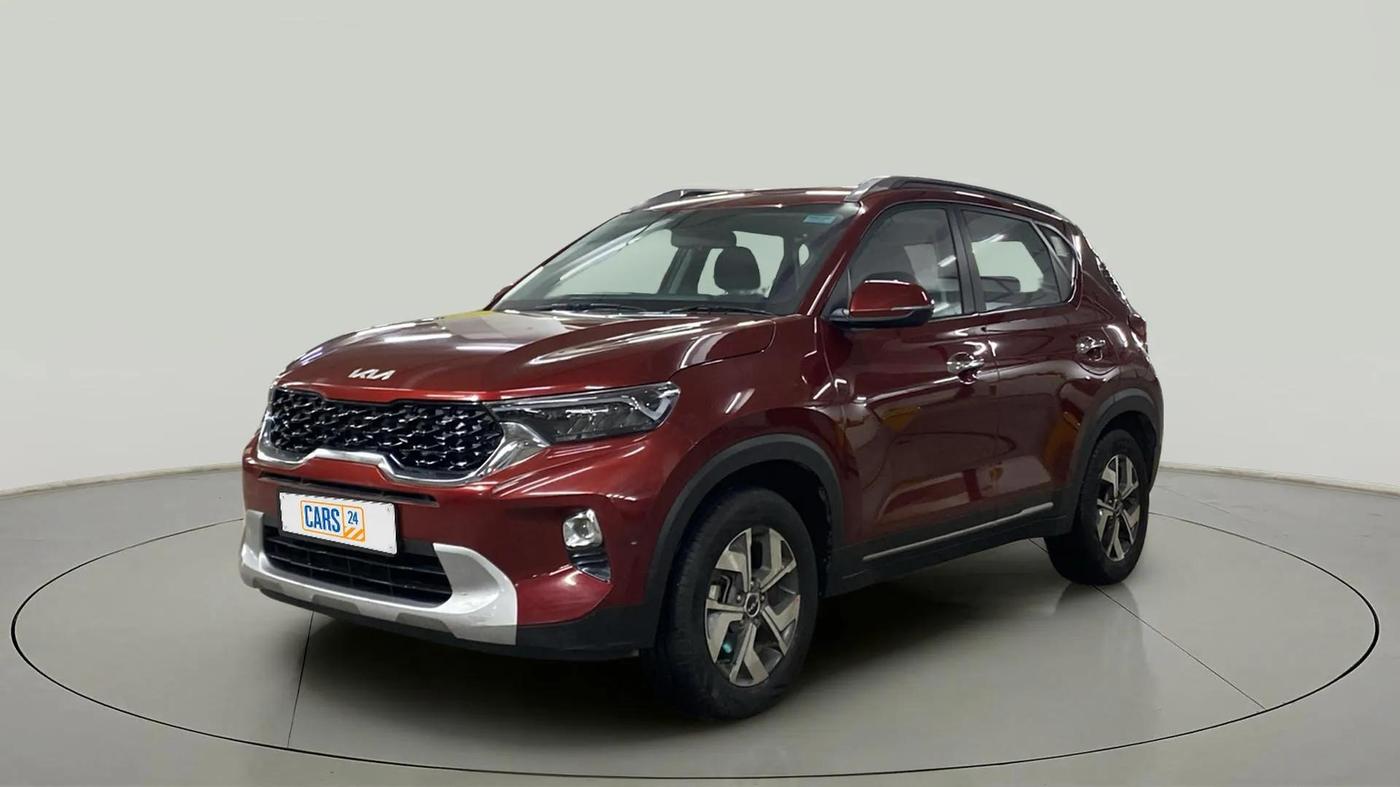 2022 KIA SONET HTX 1.0 IMT, Petrol, Manual, 17,623 km, Left Front Diagonal
