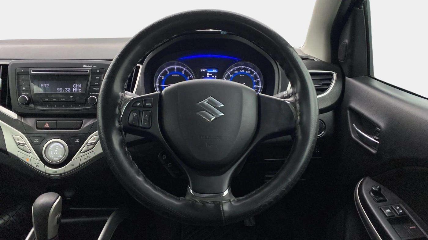 2017 Maruti Baleno ZETA CVT PETROL 1.2, Petrol, Automatic, 43,248 km, Steering Wheel Close Up