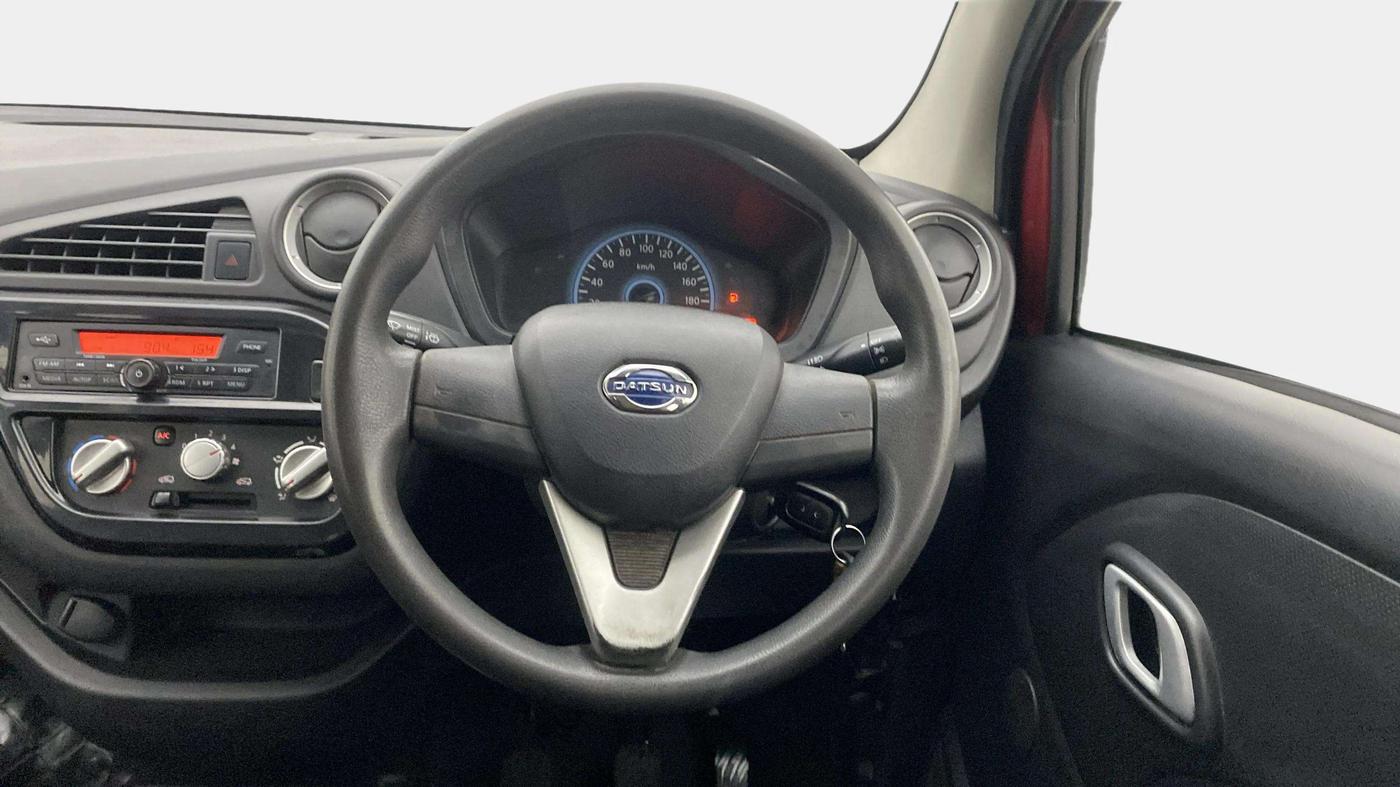 2018 Datsun Redi Go T (O), Petrol, Manual, 57,476 km, Steering Wheel Close Up