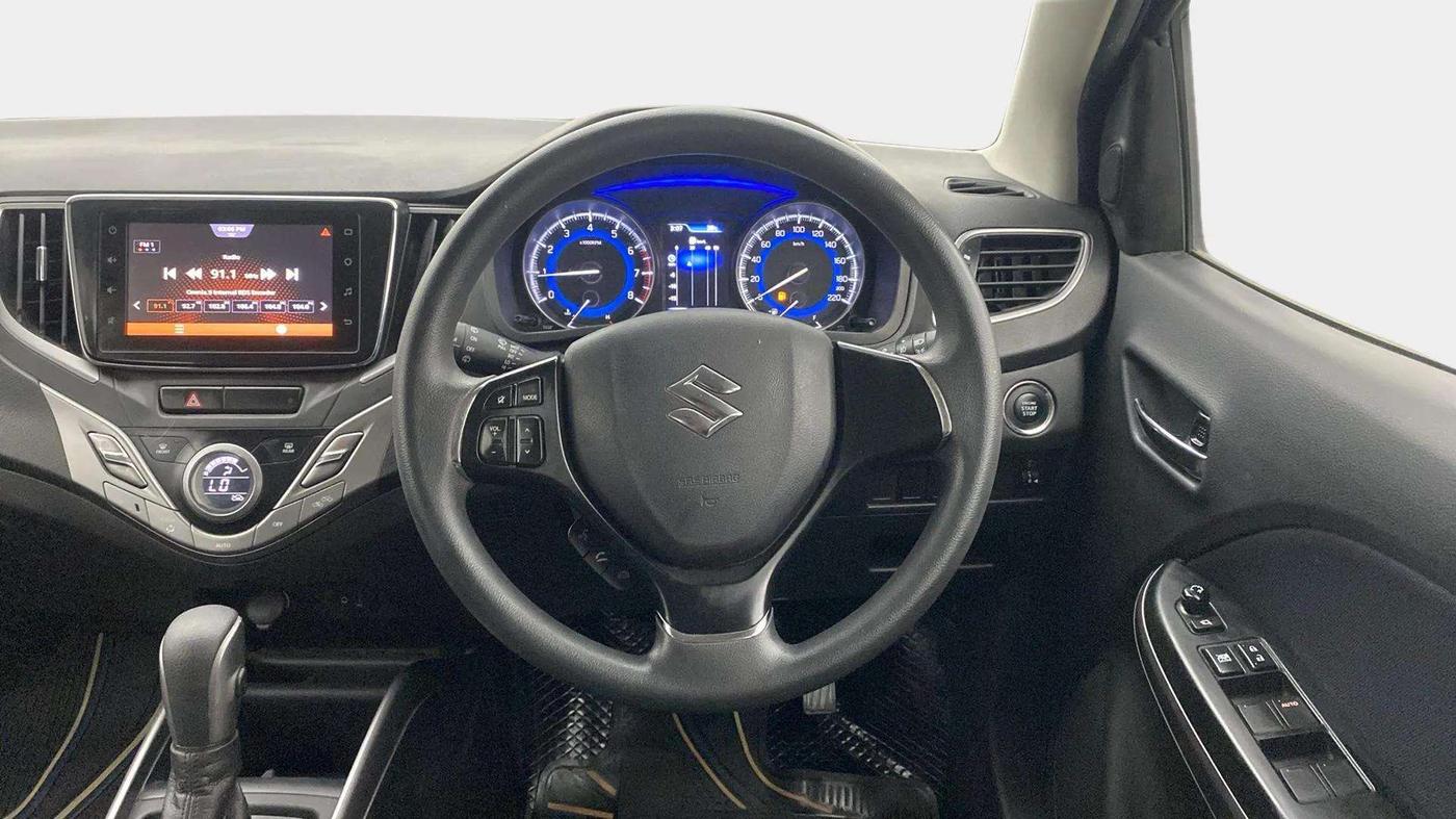 2021 Maruti Baleno ZETA CVT PETROL 1.2, Petrol, Automatic, 52,785 km, Steering Wheel Close Up