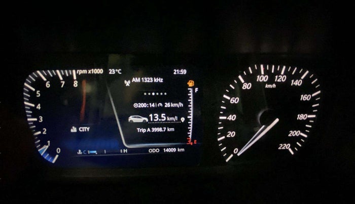 2021 Tata ALTROZ XZ PLUS PETROL DARK EDITION, Petrol, Manual, 14,005 km, Odometer Image