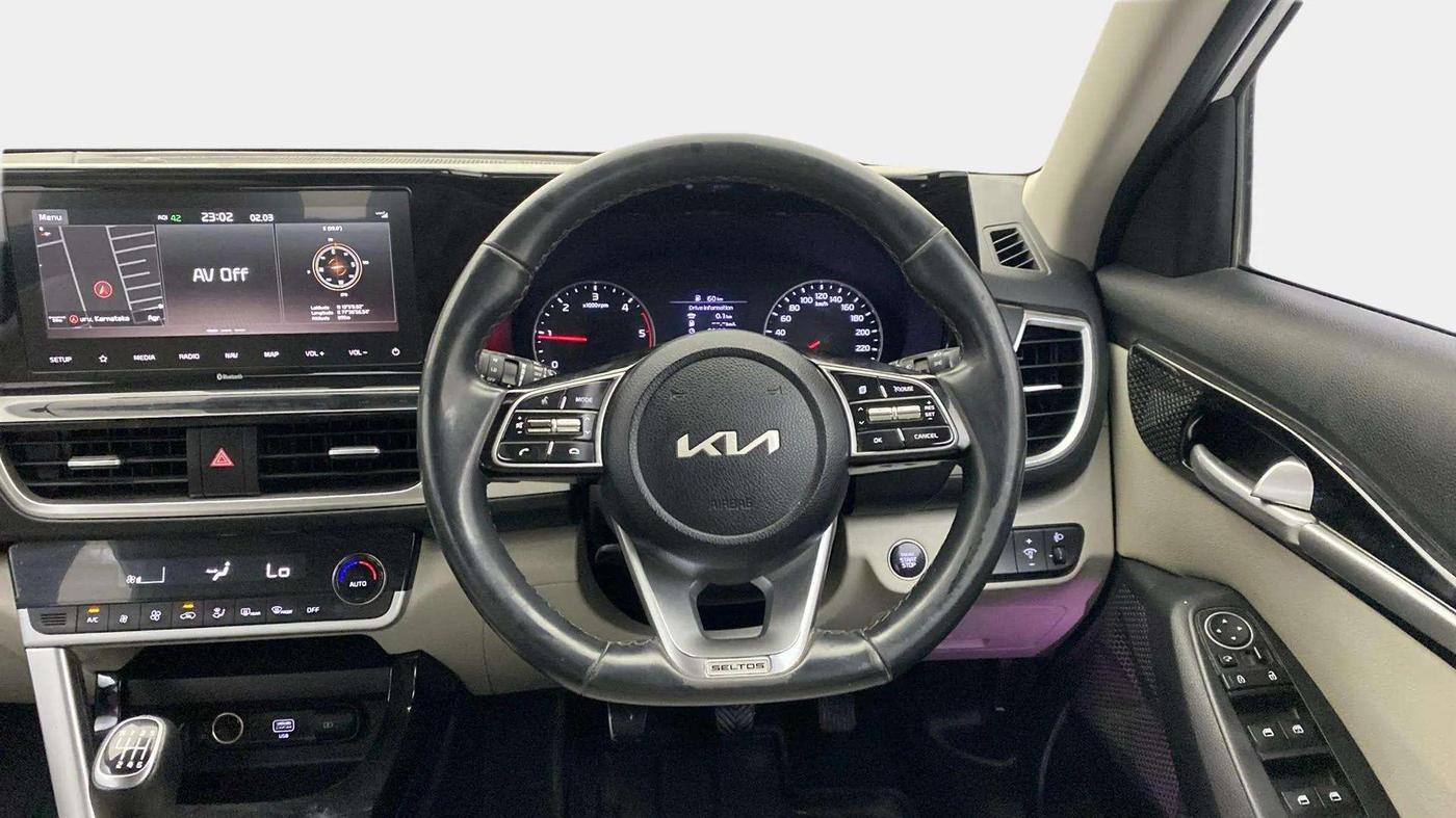 2022 KIA SELTOS HTX DIESEL 1.5, Diesel, Manual, 75,613 km, Steering Wheel Close Up