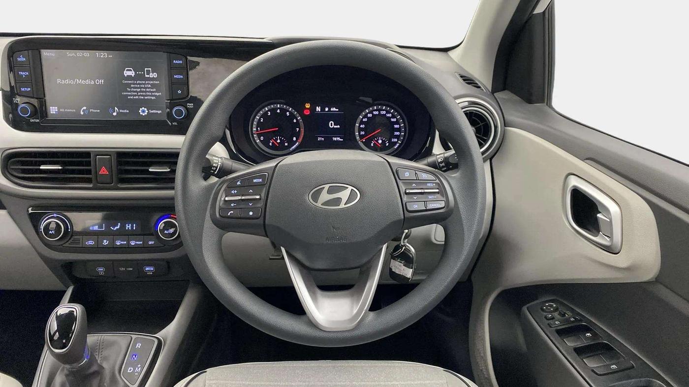 2023 Hyundai GRAND I10 NIOS SPORTZ AMT 1.2 KAPPA VTVT, Petrol, Automatic, 8,031 km, Steering Wheel Close Up
