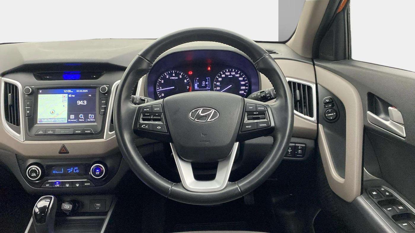 2019 Hyundai Creta SX AT 1.6 PETROL, Petrol, Automatic, 29,984 km, Steering Wheel Close Up