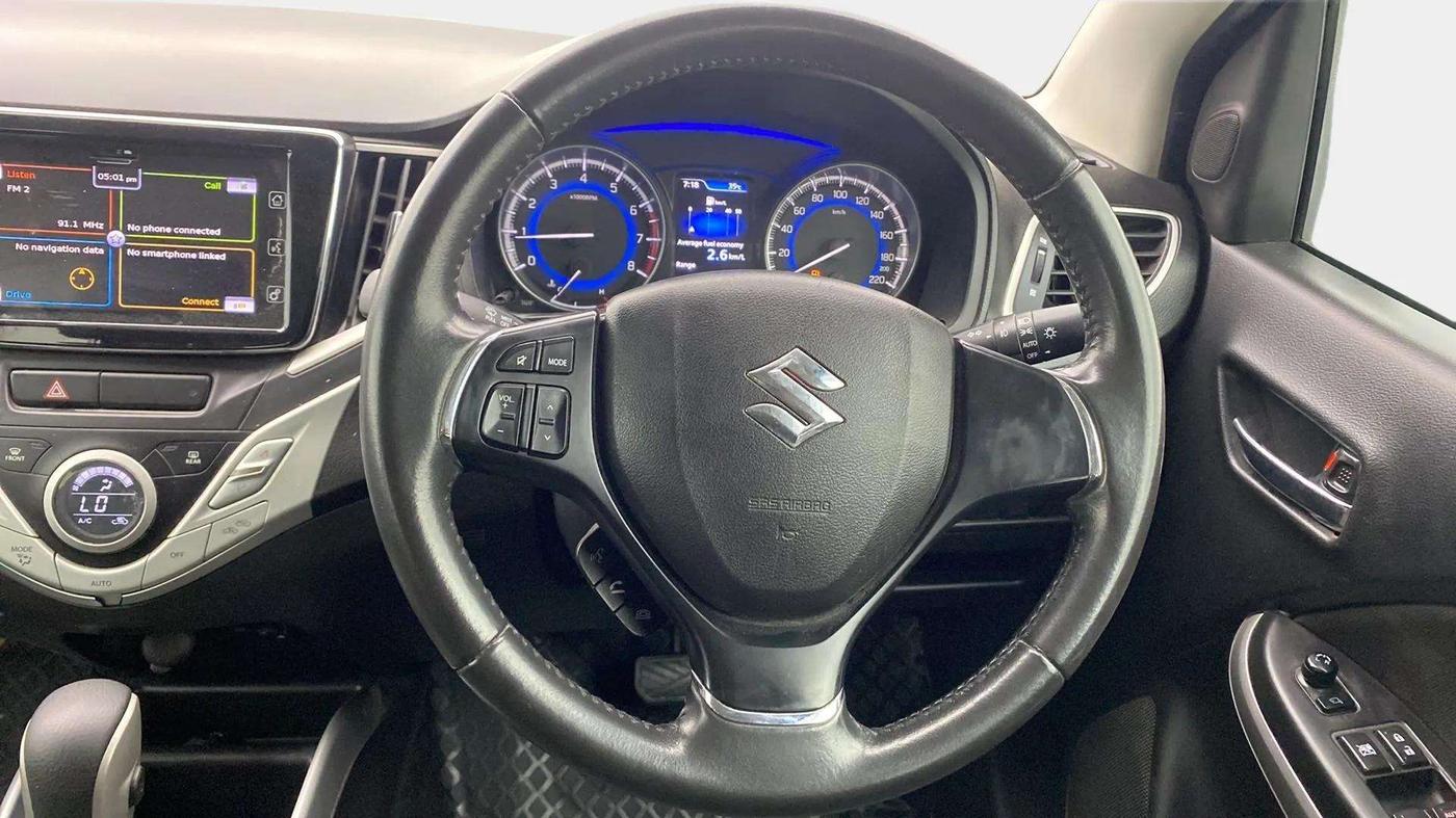 2018 Maruti Baleno ALPHA CVT PETROL 1.2, Petrol, Automatic, 57,234 km, Steering Wheel Close Up