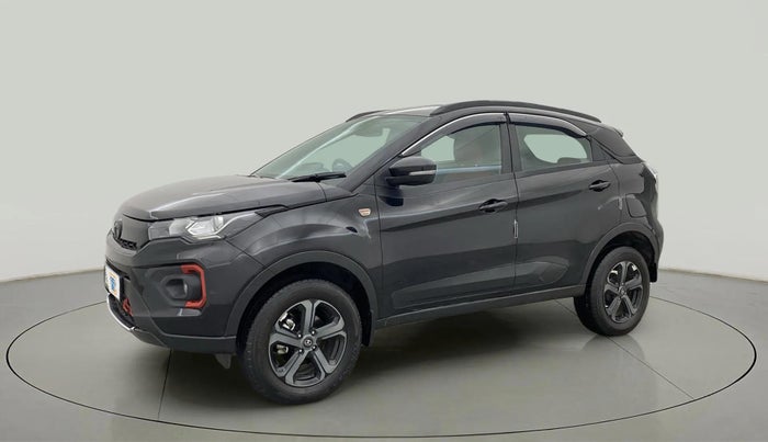 2023 Tata NEXON XZA PLUS LUX SUNROOF RED DARK PETROL, Petrol, Automatic, 9,454 km, Left Front Diagonal