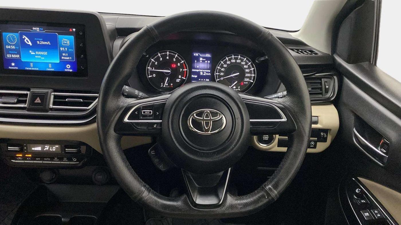 2023 Toyota Glanza G AMT, Petrol, Automatic, 37,830 km, Steering Wheel Close Up