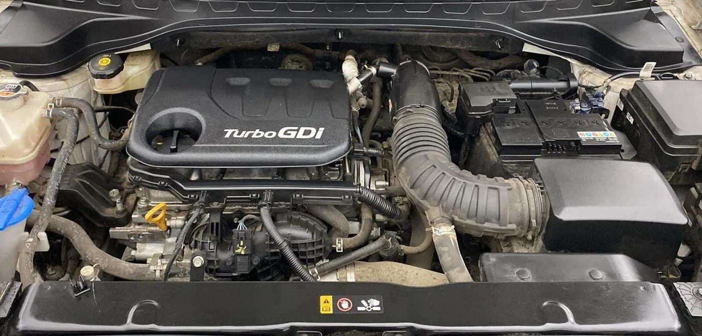2022 KIA SONET HTX 1.0 IMT, Petrol, Manual, 20,342 km, Engine View