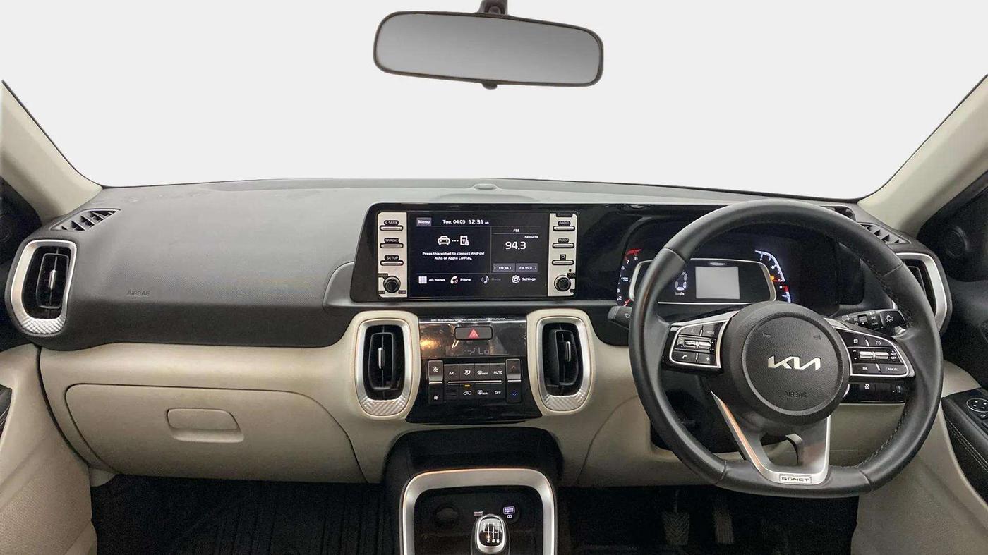 2022 KIA SONET HTX 1.0 IMT, Petrol, Manual, 20,342 km, Dashboard