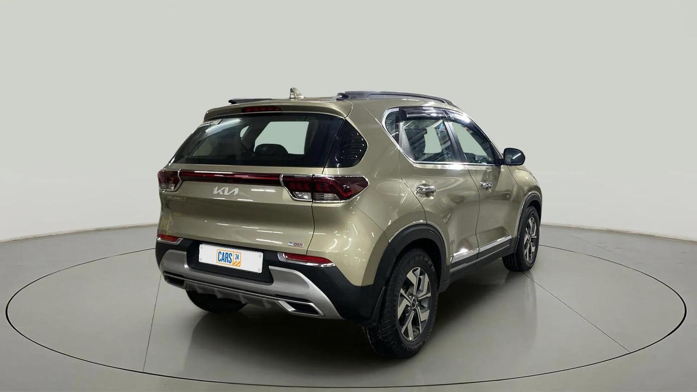 2021 KIA SONET HTX 1.0 IMT, Petrol, Manual, 9,575 km, Right Back Diagonal