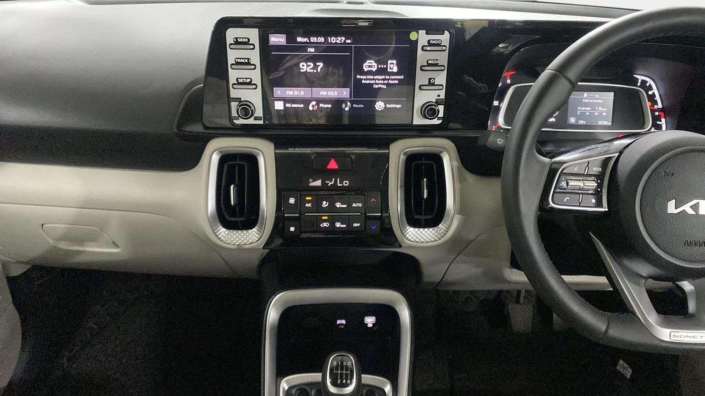 2021 KIA SONET HTX 1.0 IMT, Petrol, Manual, 9,575 km, Air Conditioner