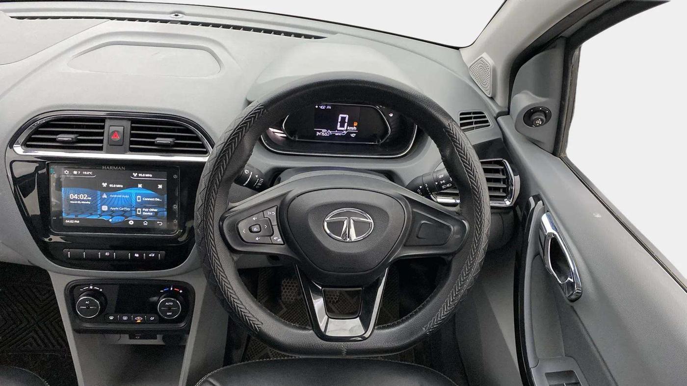 2021 Tata TIGOR XZ PLUS PETROL, Petrol, Manual, 34,928 km, Steering Wheel Close Up