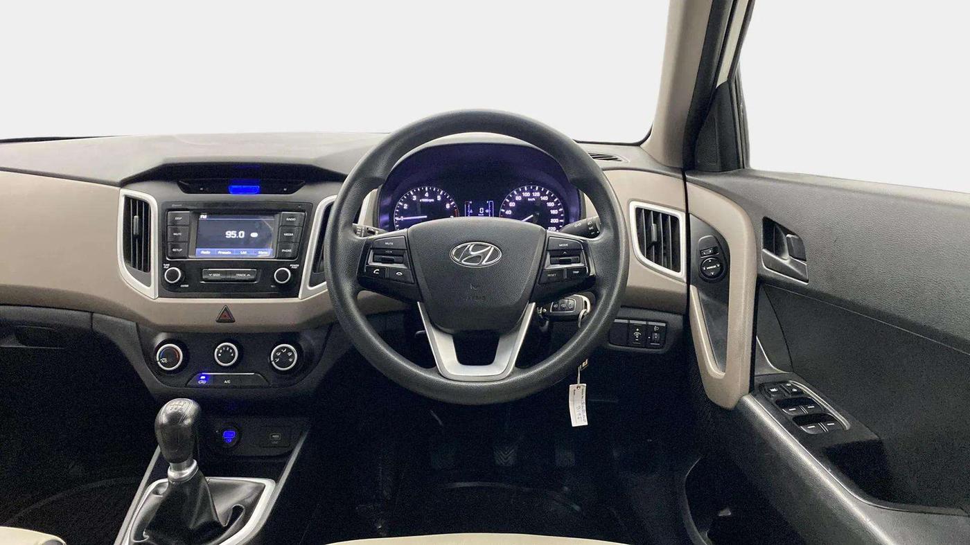 2018 Hyundai Creta E PLUS 1.6 PETROL, Petrol, Manual, 58,808 km, Steering Wheel Close Up