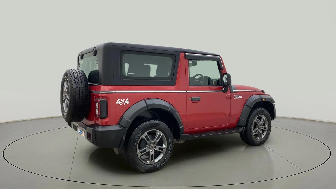 2022 Mahindra Thar LX PETROL HT 4WD AT, Petrol, Automatic, 13,490 km, Right Back Diagonal