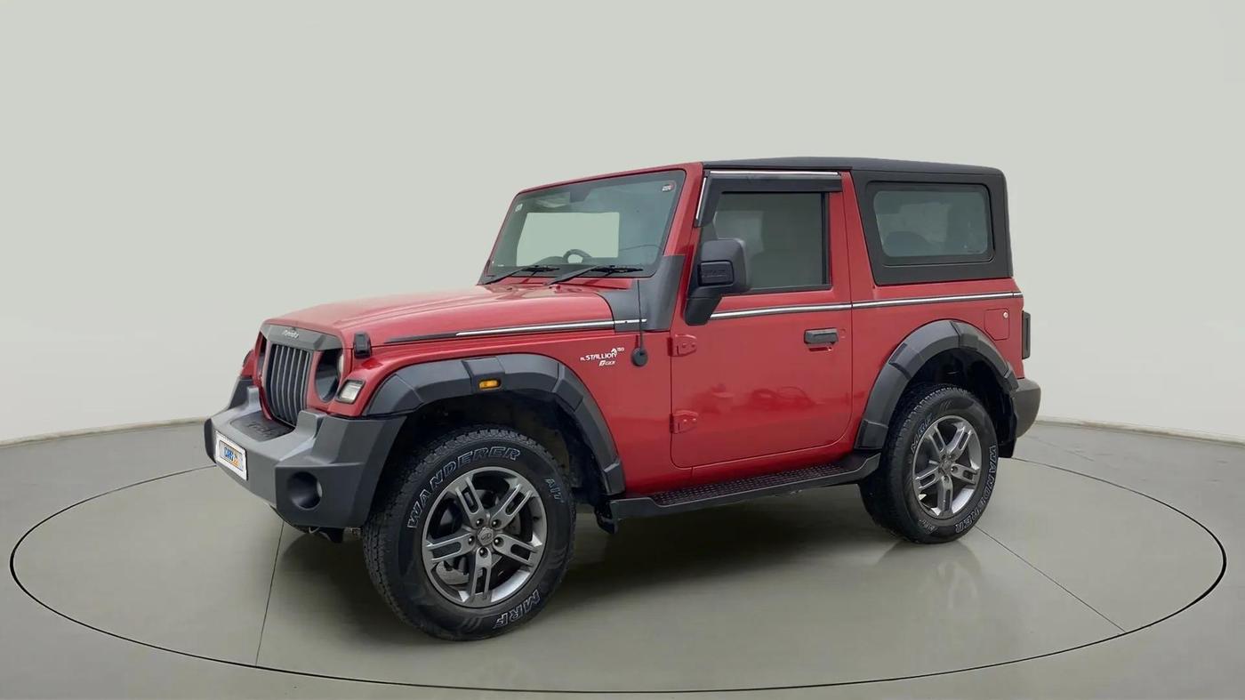 2022 Mahindra Thar LX PETROL HT 4WD AT, Petrol, Automatic, 13,490 km, Left Front Diagonal