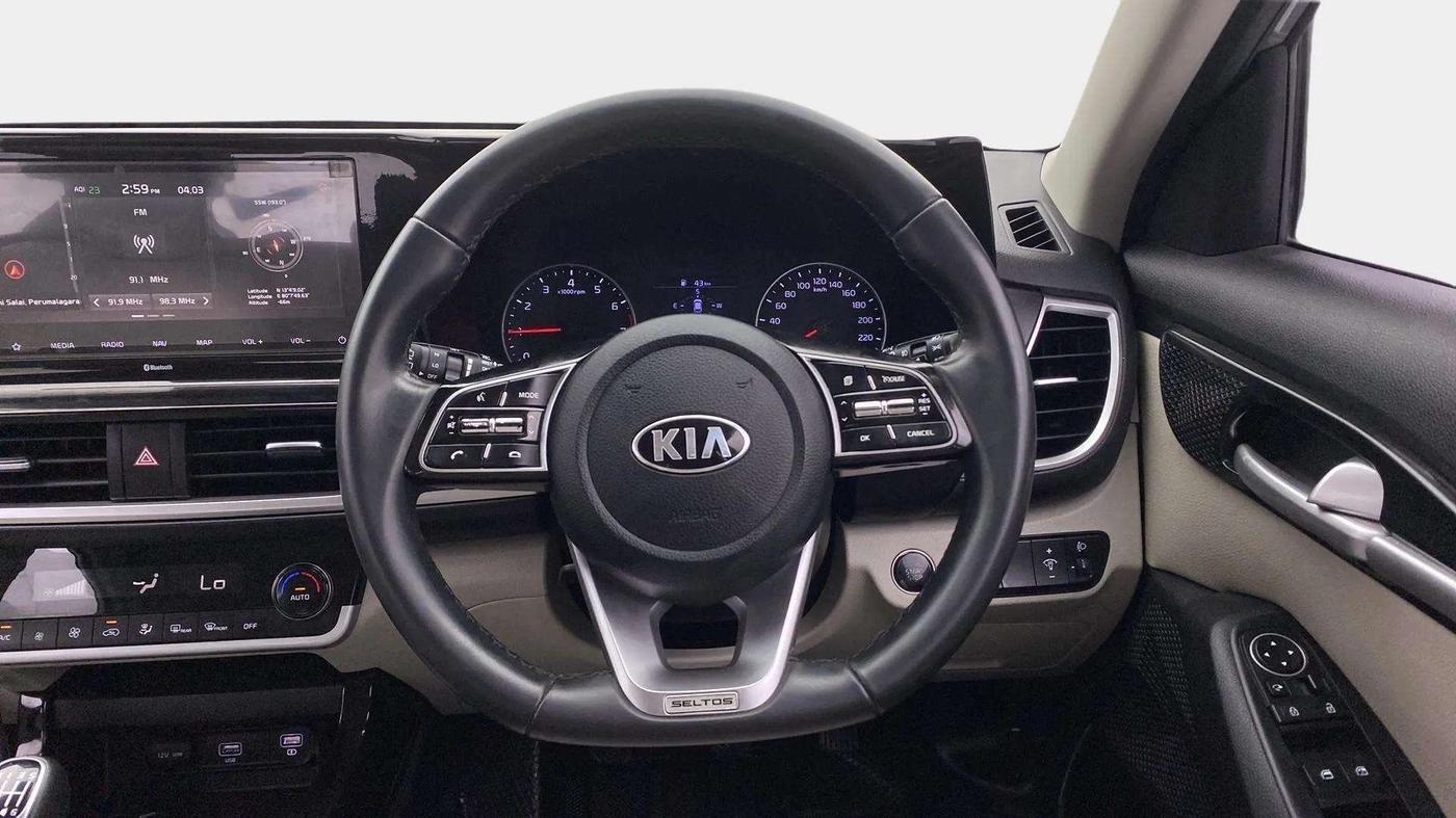 2020 KIA SELTOS HTX 1.5 PETROL, Petrol, Manual, 36,930 km, Steering Wheel Close Up