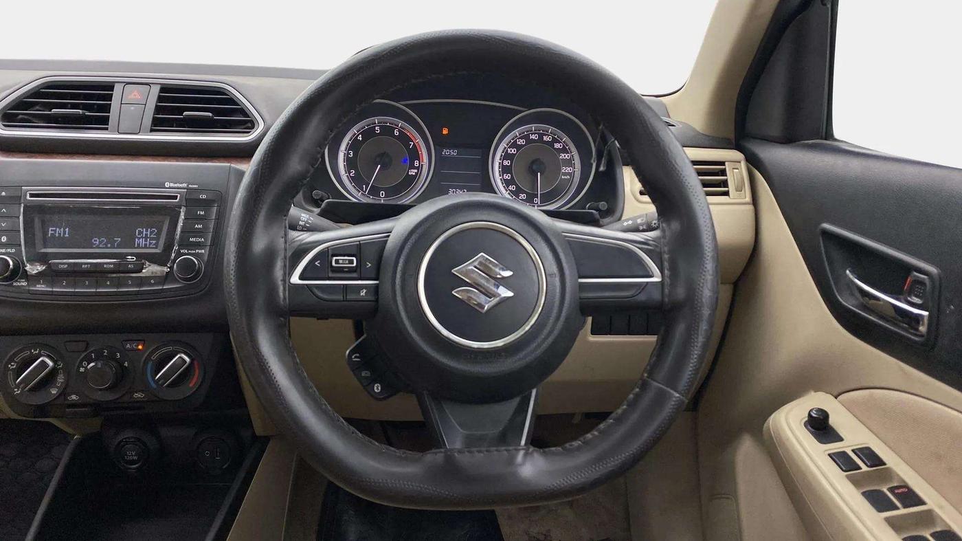 2017 Maruti Dzire VXI, Petrol, Manual, 30,476 km, Steering Wheel Close Up