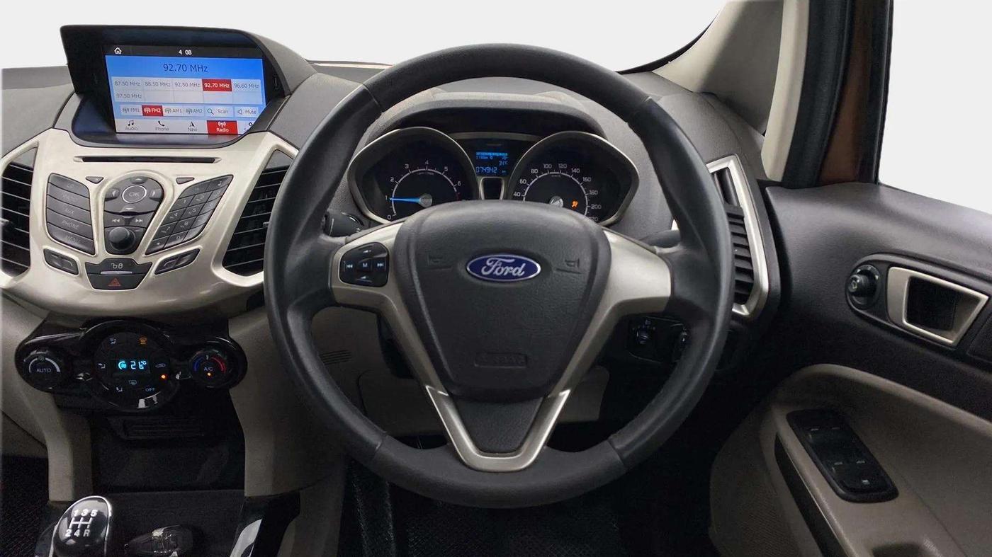 2017 Ford Ecosport TITANIUM 1.5L PETROL, Petrol, Manual, 74,959 km, Steering Wheel Close Up