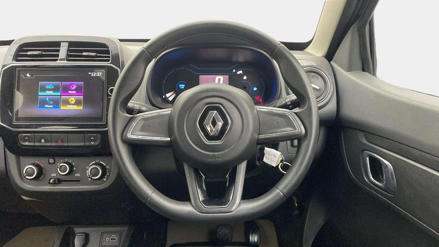 2019 Renault Kwid RXT 1.0 AMT (O), Petrol, Automatic, 30,071 km, Steering Wheel Close Up