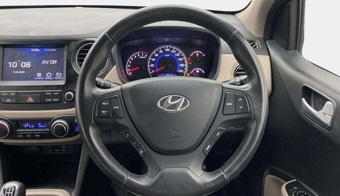 2017 Hyundai Grand i10 ASTA 1.2 KAPPA VTVT, Petrol, Manual, 49,985 km, Steering Wheel Close Up