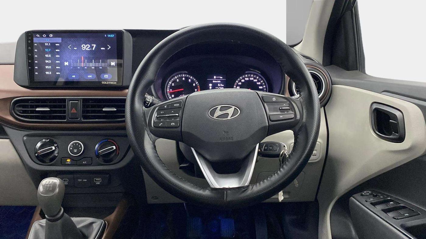 2023 Hyundai AURA S 1.2, Petrol, Manual, 38,326 km, Steering Wheel Close Up