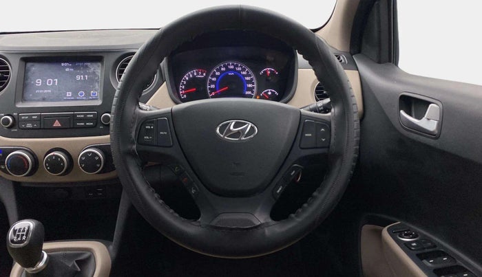 2017 Hyundai Grand i10 SPORTZ (O) 1.2 KAPPA VTVT, Petrol, Manual, 36,855 km, Steering Wheel Close Up