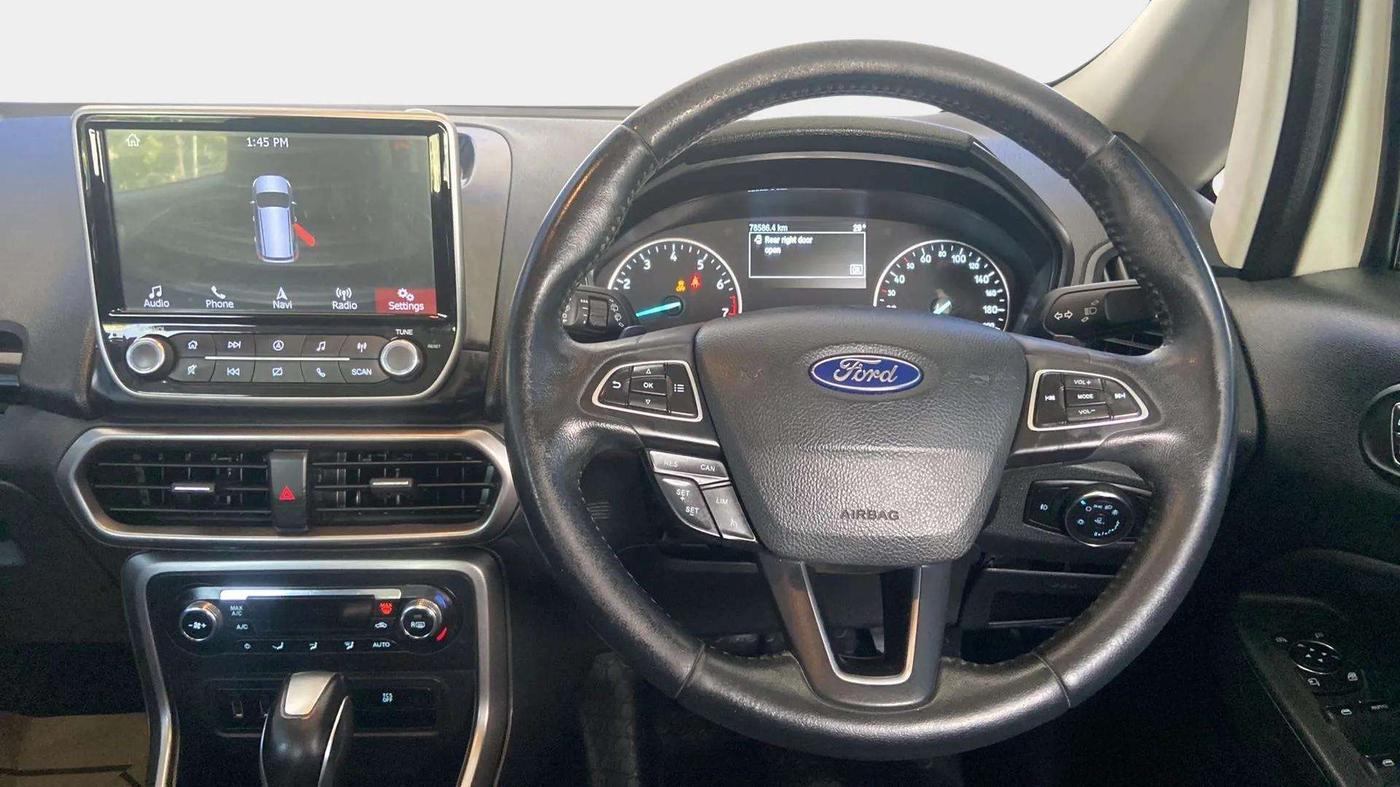 2019 Ford Ecosport TITANIUM + 1.5L PETROL AT, Petrol, Automatic, 78,617 km, Steering Wheel Close Up