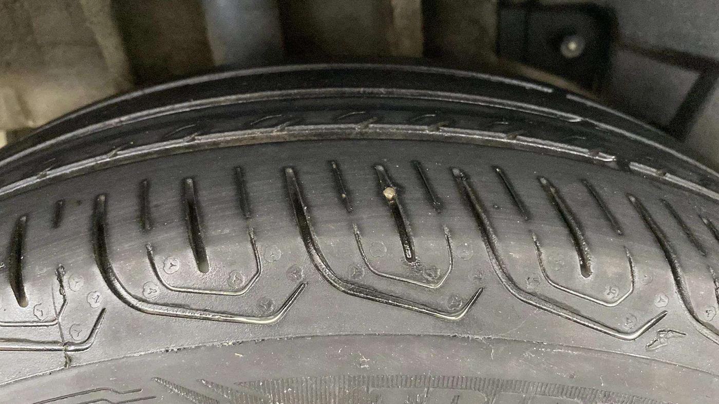 2023 Tata TIGOR XZ CNG, CNG, Manual, 34,384 km, Right Rear Tyre Tread