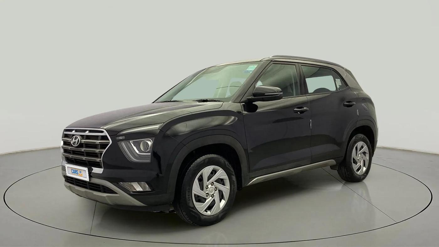2021 Hyundai Creta EX 1.5 PETROL, Petrol, Manual, 27,381 km, Left Front Diagonal