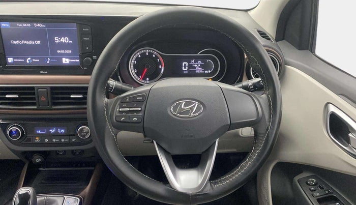 2021 Hyundai AURA SX PLUS 1.2 AMT, Petrol, Automatic, 18,326 km, Steering Wheel Close Up