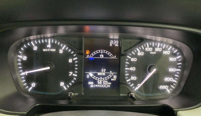 2022 Tata PUNCH ACCOMPLISHED MT, Petrol, Manual, 58,112 km, Odometer Image