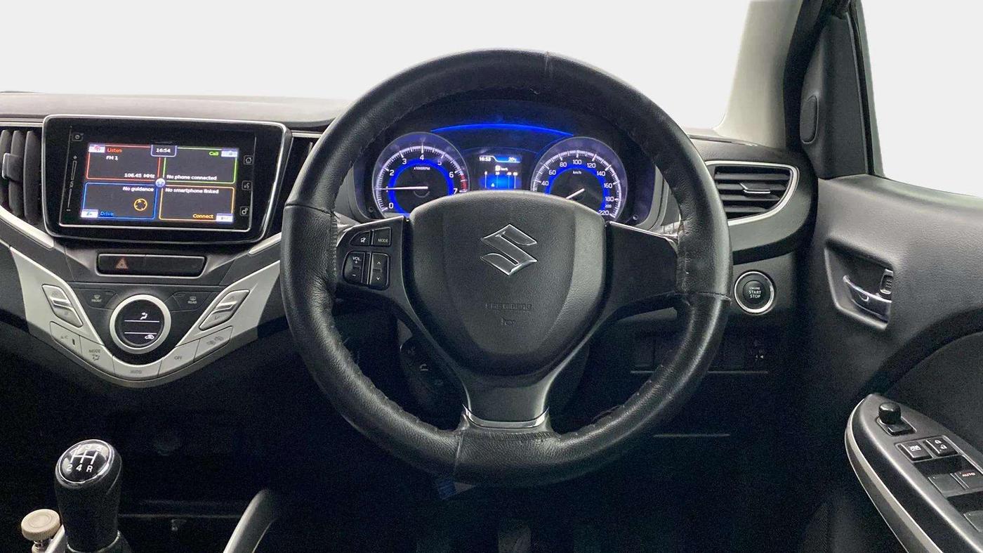 2016 Maruti Baleno ALPHA PETROL 1.2, Petrol, Manual, 36,235 km, Steering Wheel Close Up