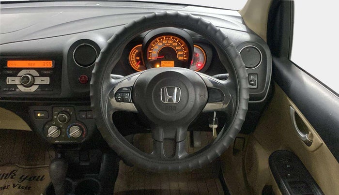 2014 Honda Brio VX AT, Petrol, Automatic, 48,679 km, Steering Wheel Close Up