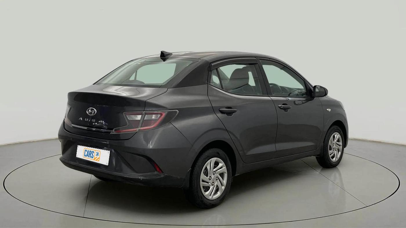 2020 Hyundai AURA S 1.2 CNG, CNG, Manual, 68,891 km, Right Back Diagonal