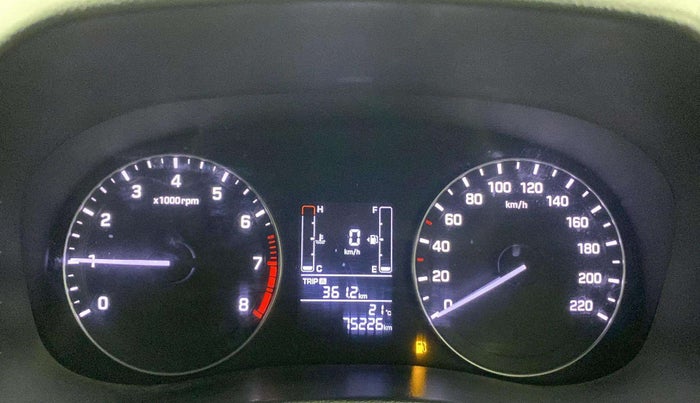 2017 Hyundai Creta SX PLUS 1.6 PETROL, Petrol, Manual, 75,235 km, Odometer Image