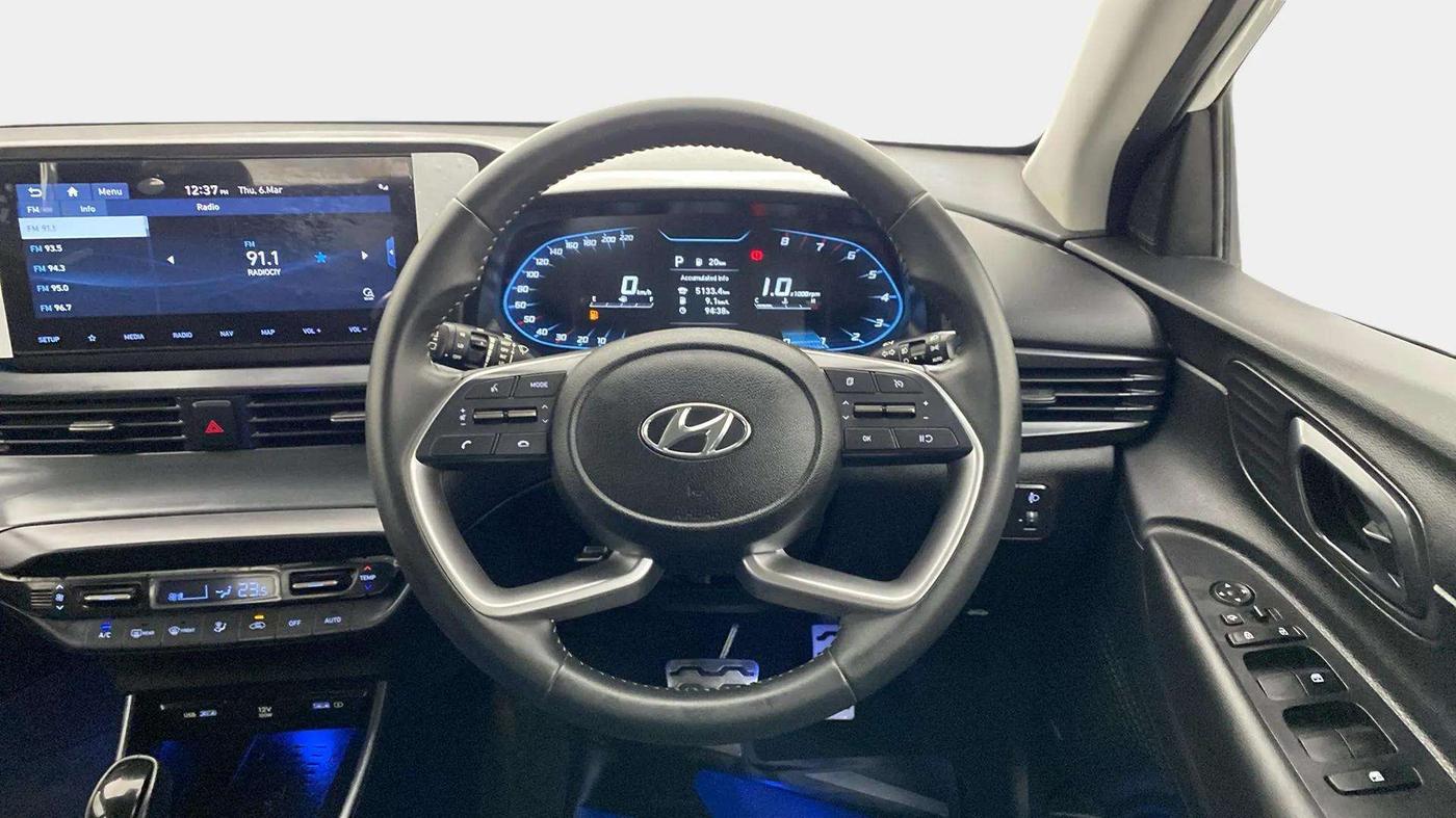 2022 Hyundai NEW I20 ASTA (O) 1.0 TURBO GDI DCT, Petrol, Automatic, 5,132 km, Steering Wheel Close Up