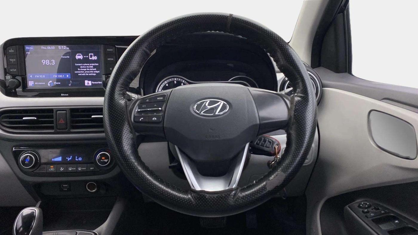 2022 Hyundai GRAND I10 NIOS SPORTZ AMT 1.2 KAPPA VTVT, Petrol, Automatic, 31,550 km, Steering Wheel Close Up